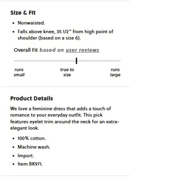 J. Crew V-neck mini dress with eyelet trim XL - Picture 5 of 8